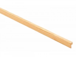 Couvre joint en pin 1 bord arrondi 240 x 20 x 6 mm