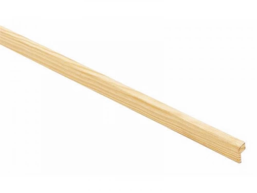 Couvre joint en pin 1 bord arrondi 240 x 30 x 6 mm