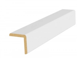 Baguette angle revêtu papier 2200 x 25 x 25 mm blanc