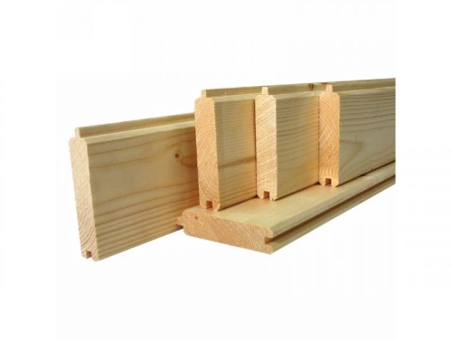 Lot de 5 lames de volet sapin du Nord 239x9 cm Ep. 2 cm