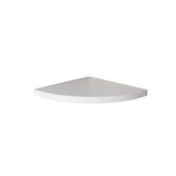 Etagère murale d'angle blanche SPACEO, L.23.5 cm x P.23.5 cm, Ep.1.6 cm