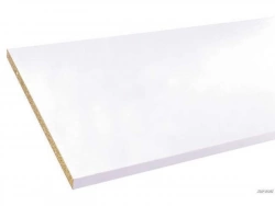 Tablette mélaminé, L.250 x l.50 cm x Ep.18 mm blanc