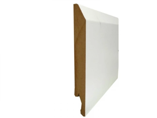 Plinthe Raine Bouvete Revetu Papier Blanc 2 Bords Arondi 14X120X2400Mm