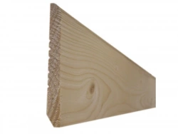 Plinthe sapin du nord bord arrondi 9 x 70 x 2100 mm