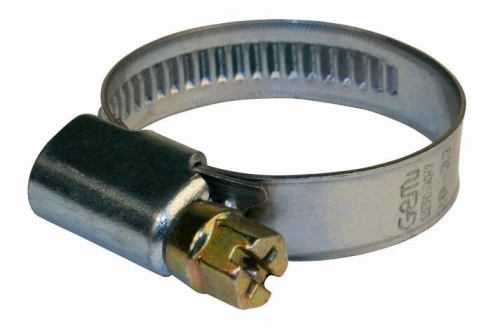 Lot de 2 colliers de serrage en inox l.8 mm diam.min. 18 mm - maxi 28 mm