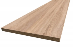 Plan de travail stratifié 1800X640X28MM chêne sonoma bords droits