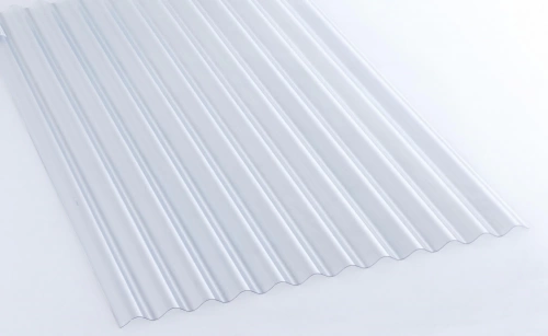 Plaque de toiture petite onde pvc transparent l.0.9 x L.2 m PEVELITE