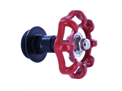 Support de barre de penderie D25 mm rond rouge