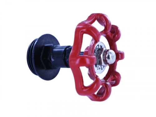 Support de barre de penderie D25 mm rond rouge