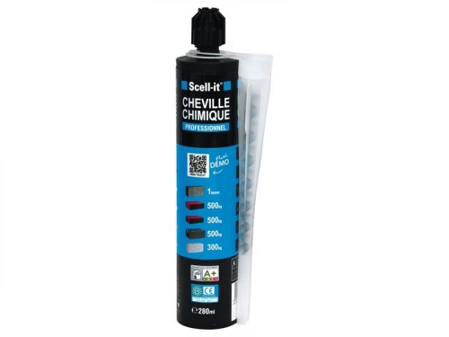 Cartouche De Scellement Chimique 280 Ml Avec Accessoires Scell It
