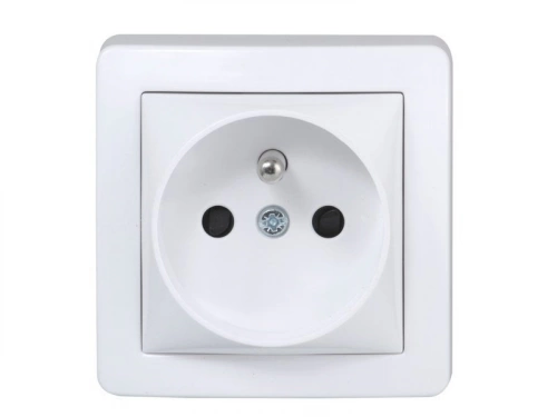 Prise Avec Terre Saillie Alréa Complet, Schneider Electric, Blanc