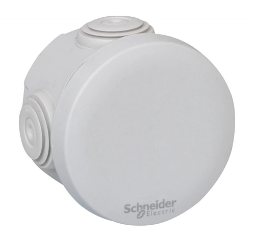 Boîte de dérivation ronde 4 entrées 60x60x40mm Mureva Box, SCHNEIDER ELECTRIC