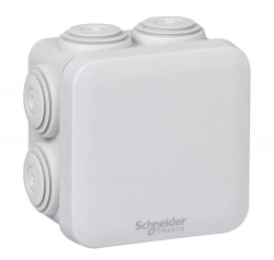 Boîte de dérivation carrée 7 entrées 80x80x45mm Mureva Box, SCHNEIDER ELECTRIC