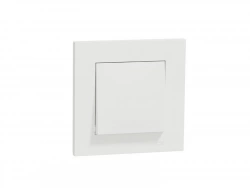 Lot de 5 interrupteurs va-et-vient complet, Miluz, blanc