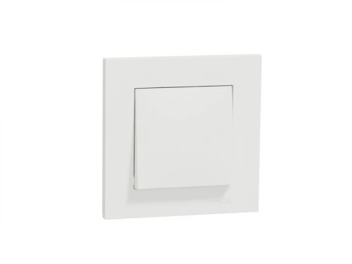 Lot de 5 interrupteurs va-et-vient complet, Miluz, blanc