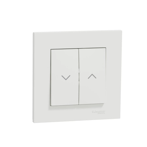 Interrupteur volet roulant complet Miluz, SCHNEIDER ELECTRIC, blanc