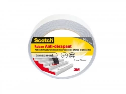 Ruban Antidérapant De  Scotch, Une Face L.5 M X L.25 Mm Transparent
