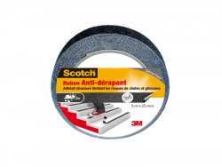 Ruban Adhésif Antidérapant De Réparation Scotch, Une Face L.5 M X L.25 Mm Noir