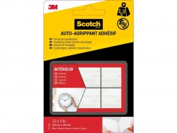 24 Pastilles agrippantes adhésives transparentes SCOTCH L.2.2 x l.22.0 mm