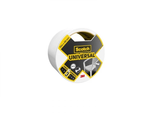 Adhésif De Réparation Scotch Universal, Une Face L.10 M X L.48 Mm Blanc