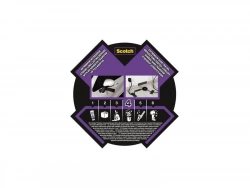 Adhésif De Réparation Scotch No Residue Extremium, Une Face L.18 M X L.48 Mm Gri