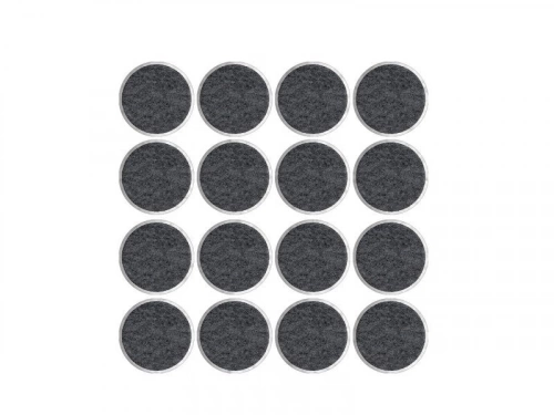 Lot de 16 patins feutre adhésif, SCOTCH, diam. 17 mm, gris