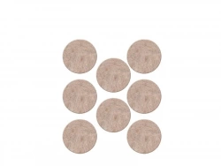 Lot de 8 patins feutre en laine adhésif, SCOTCH, diam. 25 mm, beige