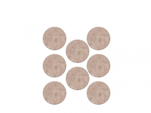 Lot de 8 patins feutre en laine adhésif, SCOTCH, diam. 25 mm, beige