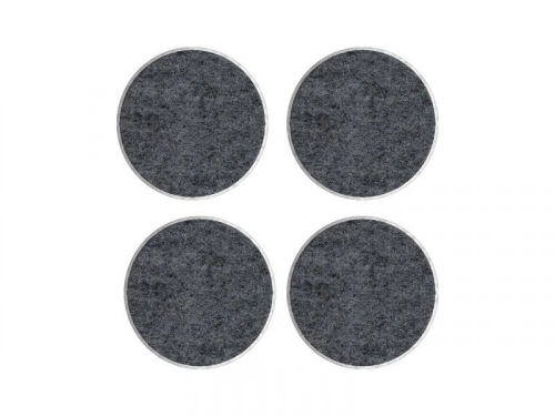 Lot de 4 patins feutre adhésif, SCOTCH, diam. 34 mm, gris
