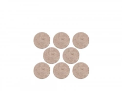 Lot de 8 patins feutre en laine adhésif, SCOTCH, diam. 22 mm, beige