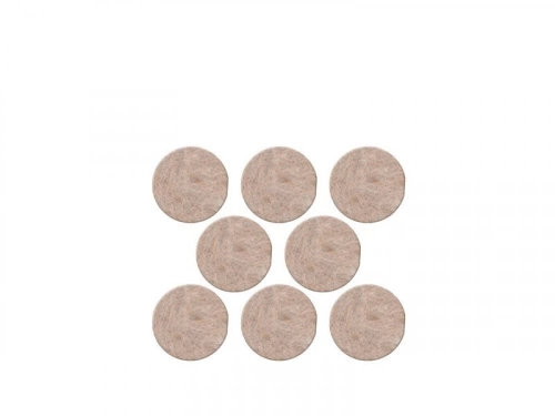 Lot de 8 patins feutre en laine adhésif, SCOTCH, diam. 22 mm, beige