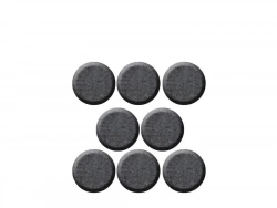 Lot de 8 patins feutre adhésif, SCOTCH, diam. 25 mm, gris