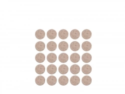 Lot de 25 patins feutre en laine adhésif, SCOTCH, diam. 13 mm, beige
