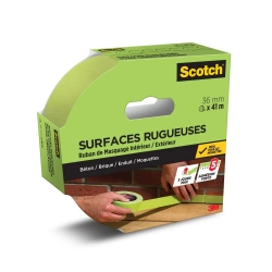 Ruban de masquage SCOTCH l.36 mm x L.41 m surfaces rugueuses