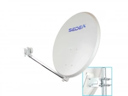 Parabole acier électrozingué Quick 85cm+Lnb, SEDEA