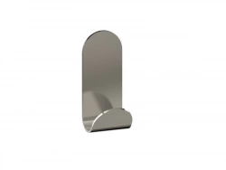 Patère 1 tête chrome brossé Basic