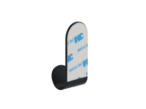 Patère 1 tête black 0 BASIC