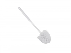 Brosse WC chrome blanc