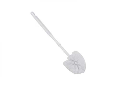 Brosse WC chrome blanc