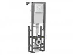 Bâti support pour wc suspendu en acier Tutti gris