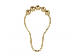 Lot de 12 anneaux de douche L. 7.5 cm, SENSEA doré