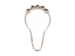 Lot de 12 anneaux de douche L. 7.5 cm, SENSEA chrome