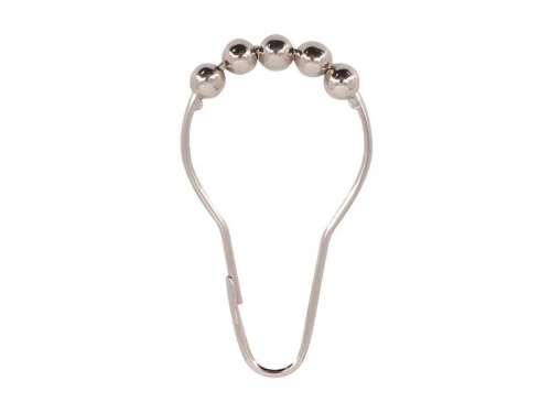 Lot de 12 anneaux de douche L. 7.5 cm, SENSEA chrome