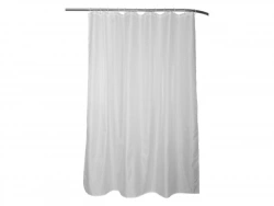 Rideau de douche en textile white n° 0 L.180 x H.200 cm, HAPPY SENSEA