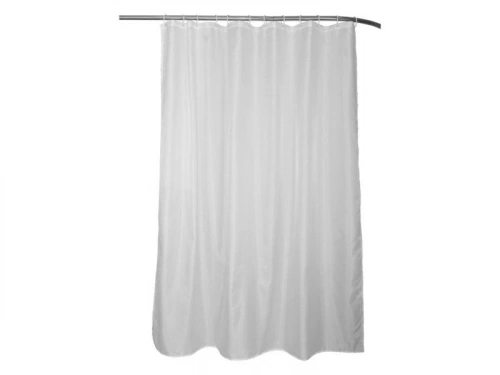 Rideau de douche en textile white n° 0 L.180 x H.200 cm, HAPPY SENSEA