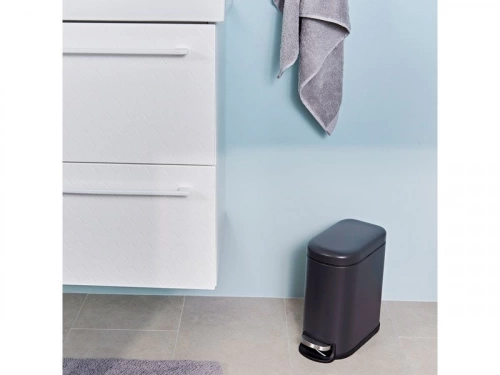Poubelle de salle de bains 5 l noir SENSEA Remix