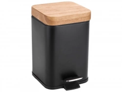 Poubelle de salle de bain 3 L noir SENSEA SCANDI