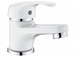 Mitigeur lavabo blanc brillant, SENSEA Natu S
