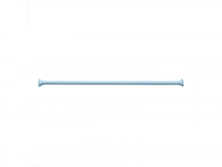 Barre droite extensible L.135 cm Blanc, SENSEA