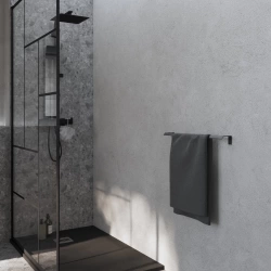 Porte serviette à visser SENSEA Studio 50 cm noir